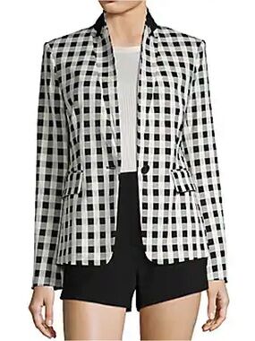 rag & bone Archer Gingham Black and White Blazer size 4